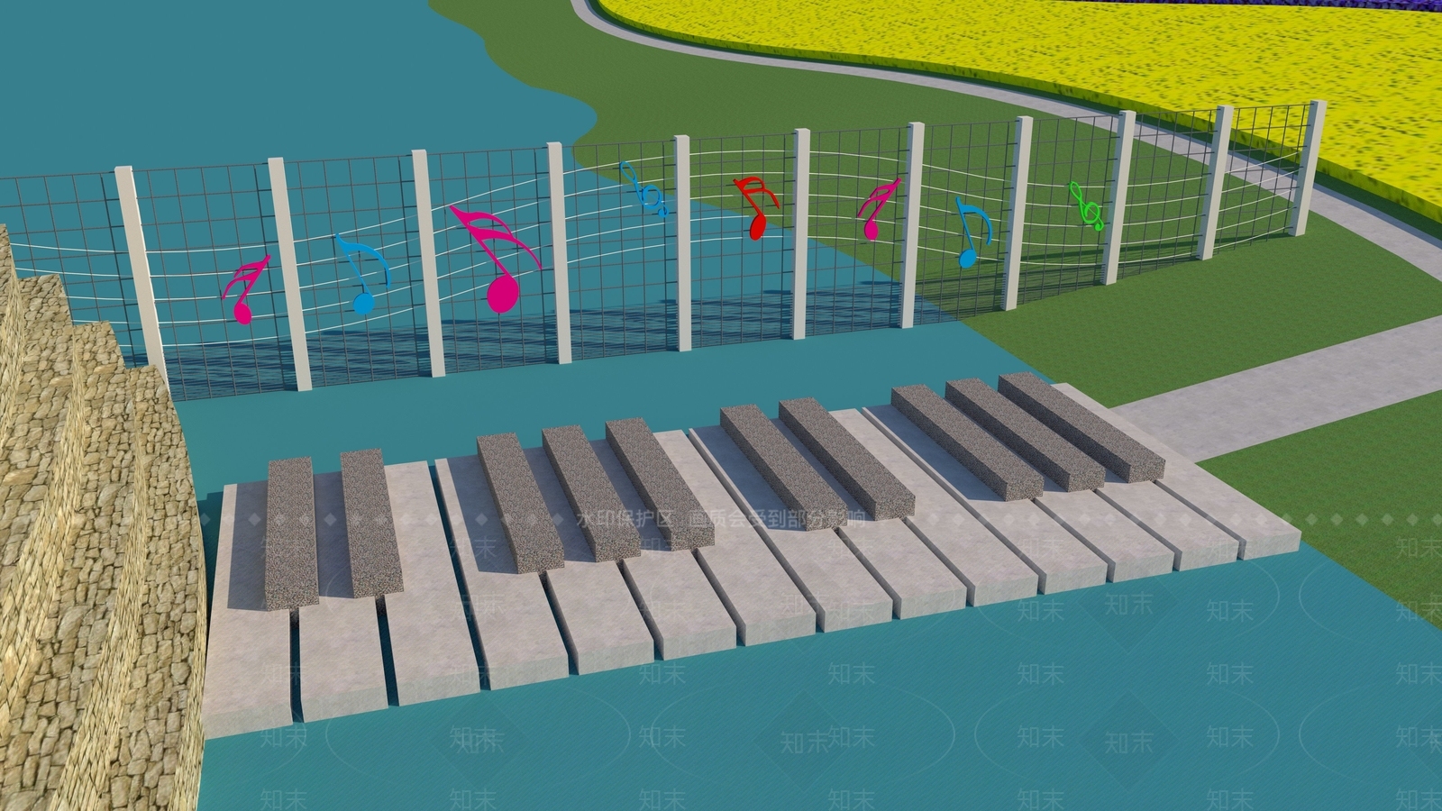 现代滨水3D模型下载【ID:1192164355】