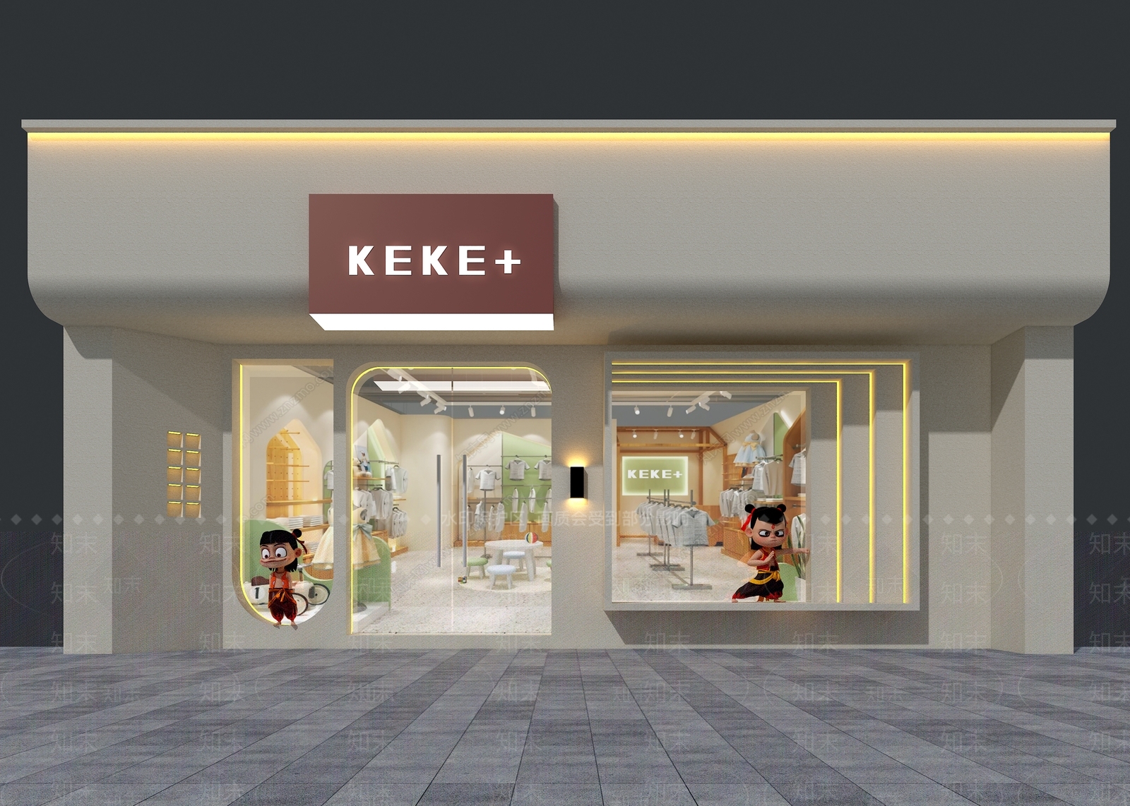 现代门头3D模型下载【ID:1192164627】