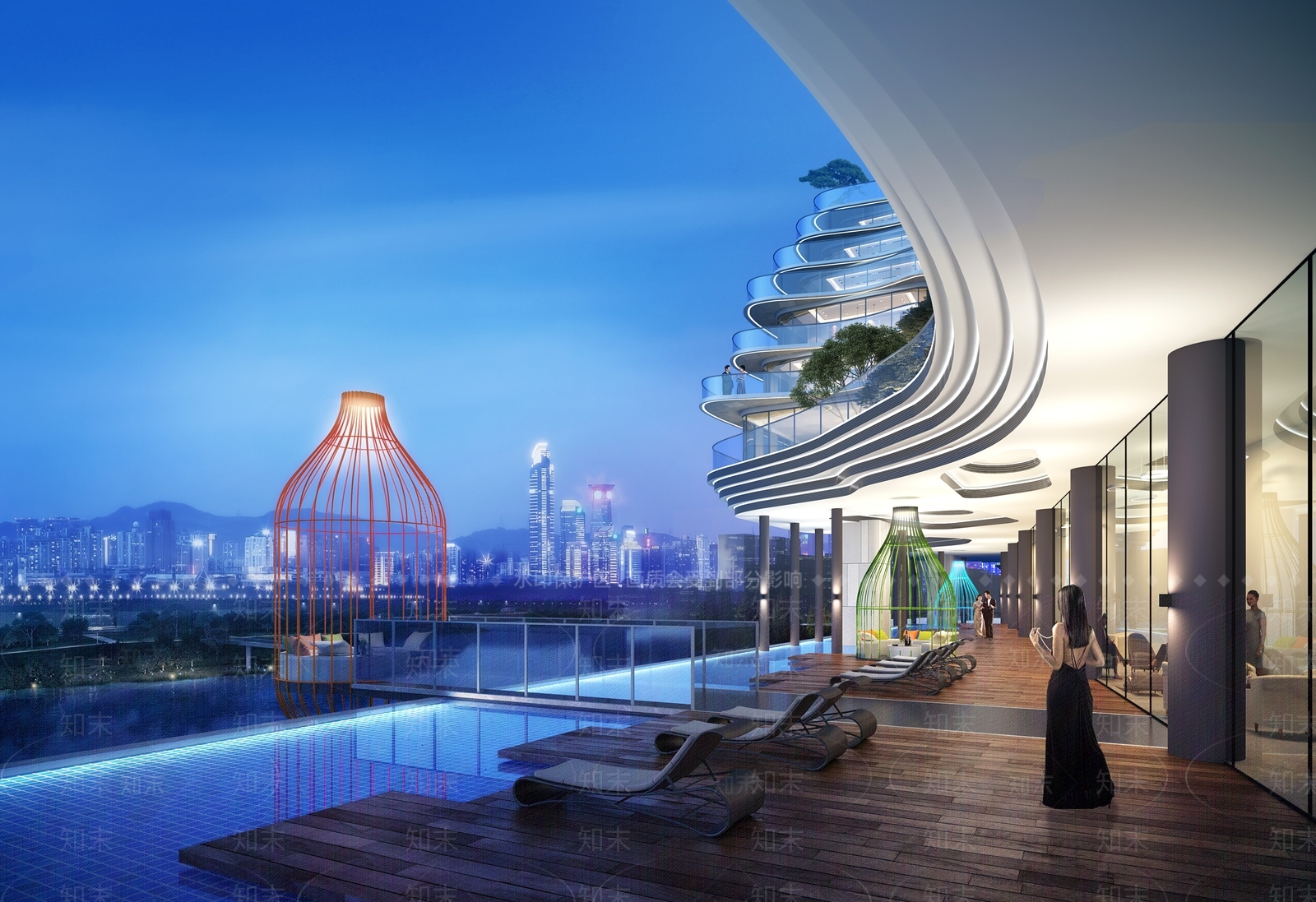 现代酒店外观3D模型下载【ID:1192177682】