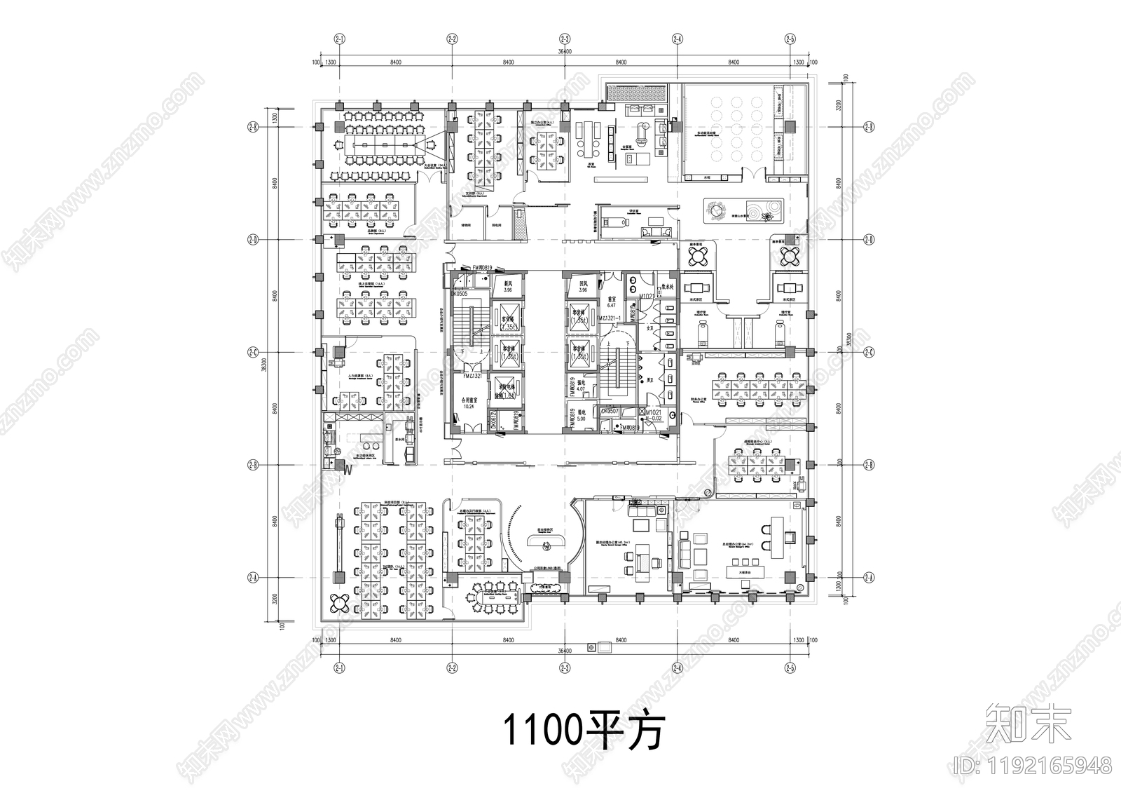 其他办公空间cad施工图下载【ID:1192165948】