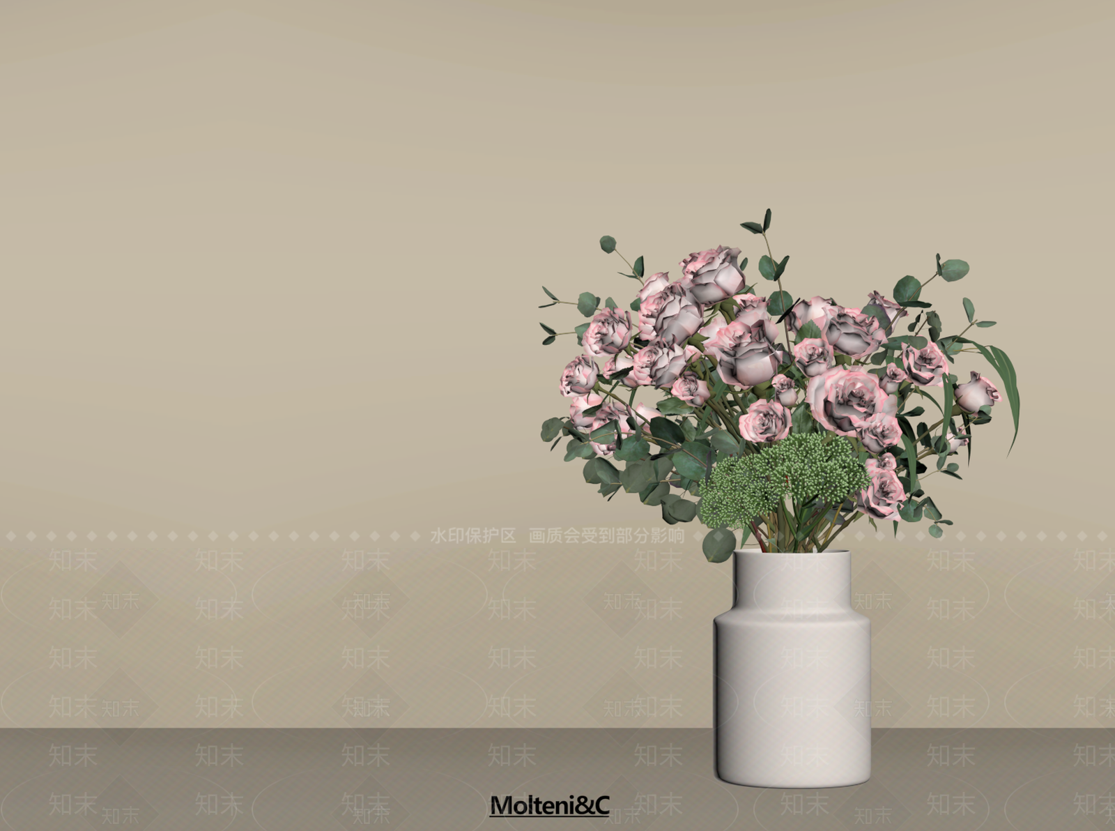 现代花艺SU模型下载【ID:1192167347】