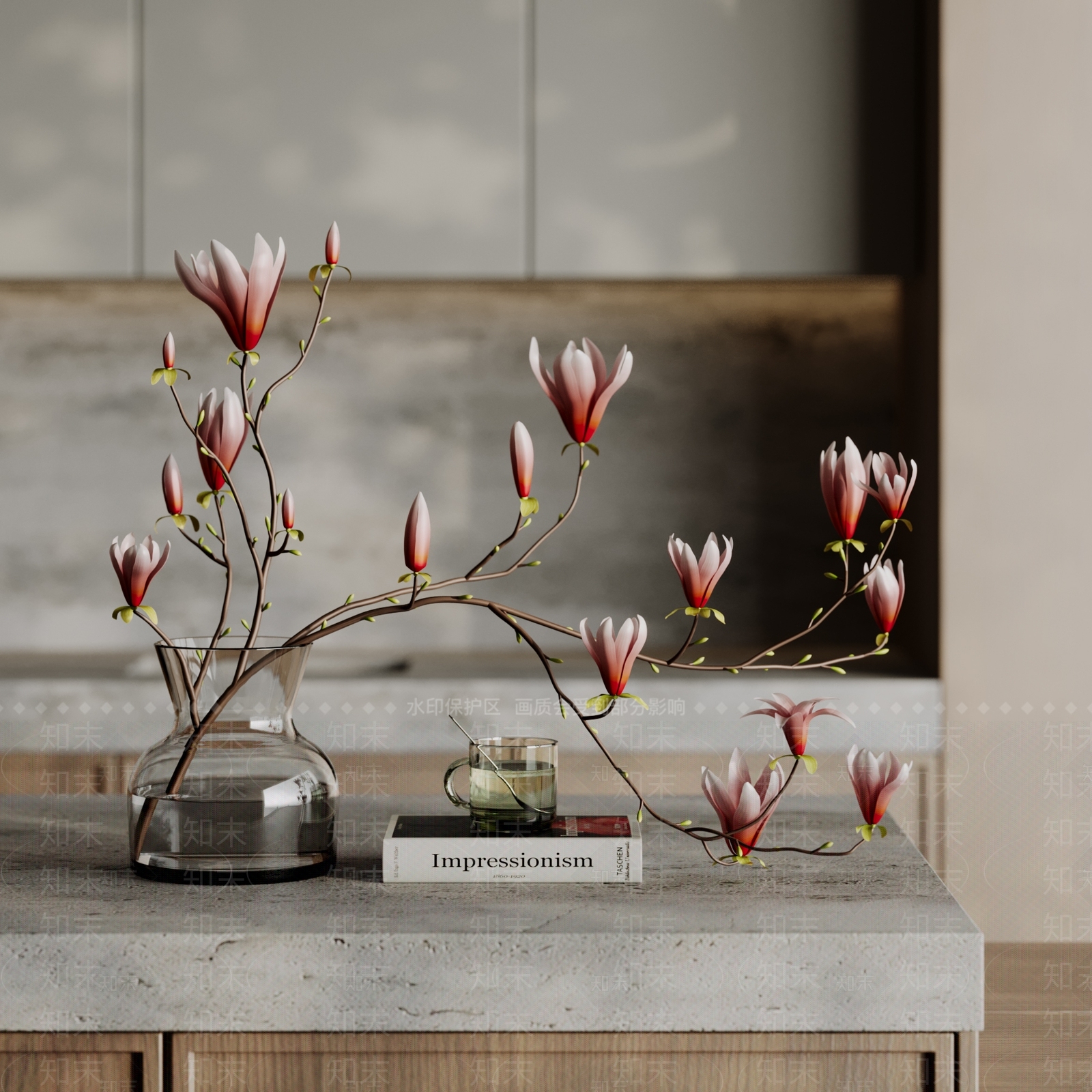 现代摆件组合3D模型下载【ID:1192169010】