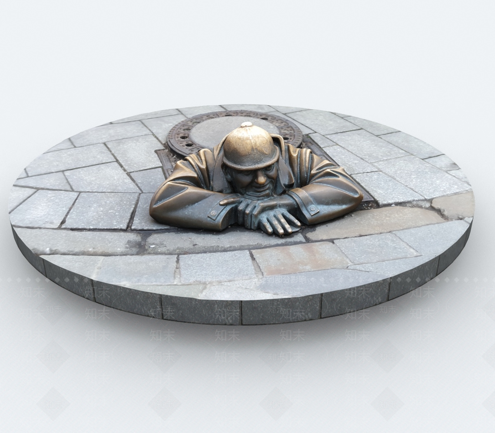 现代景观雕塑3D模型下载【ID:1192902975】