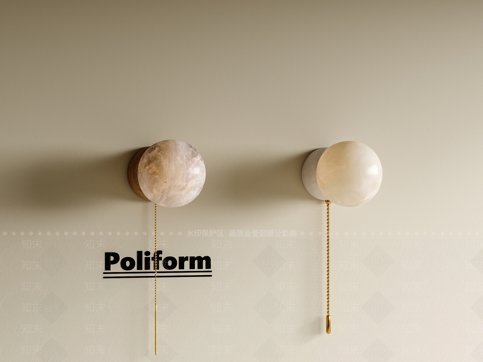 复古中古壁灯3D模型下载【ID:1192171080】