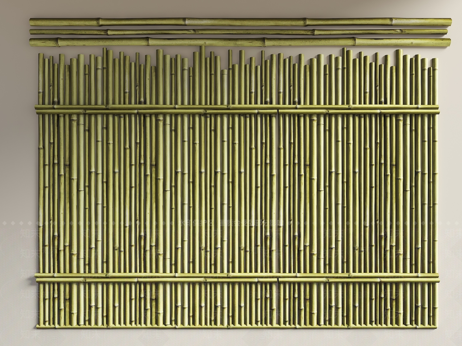 现代新中式围墙3D模型下载【ID:1192171956】