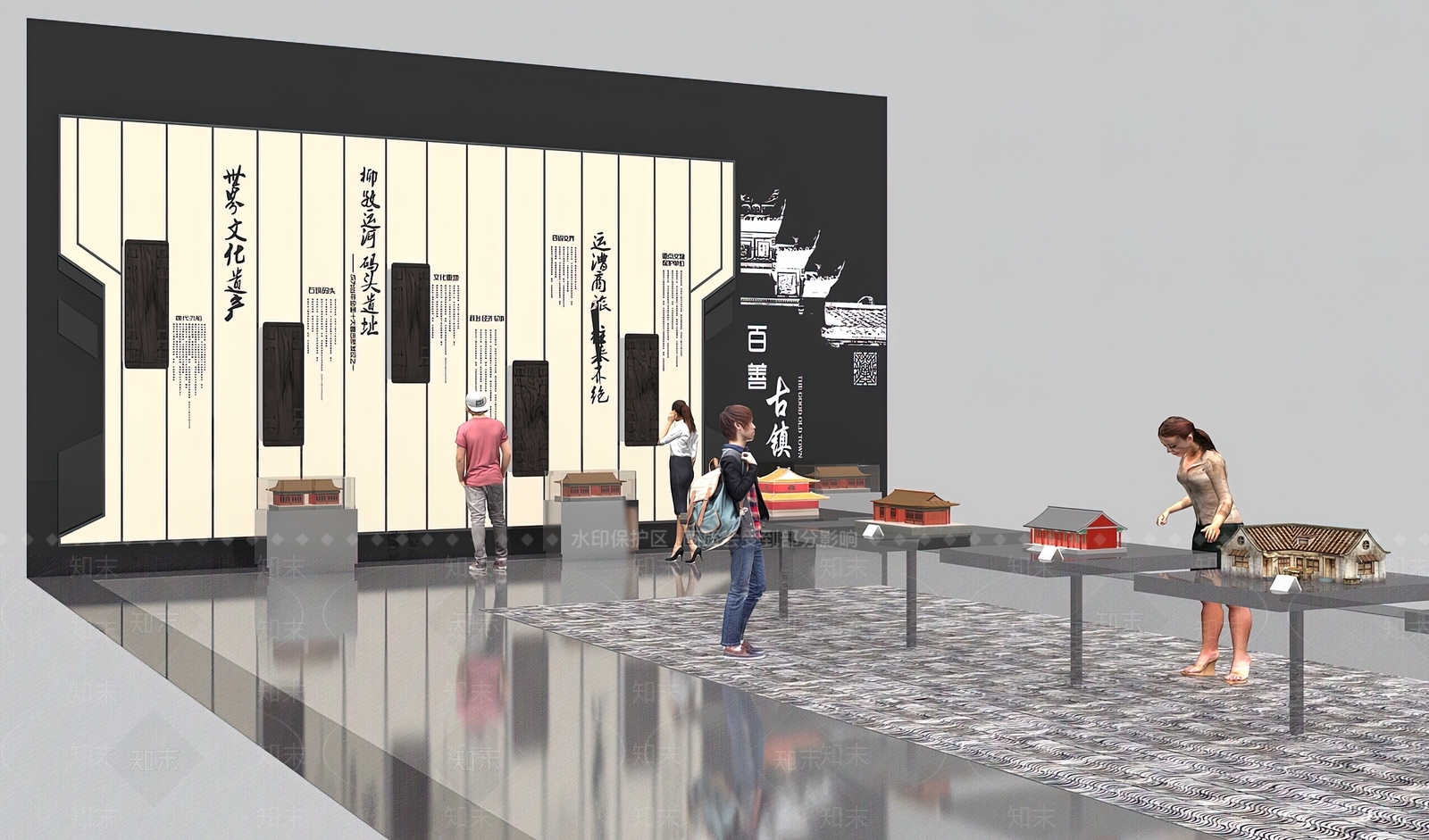 现代美陈3D模型下载【ID:1192719325】