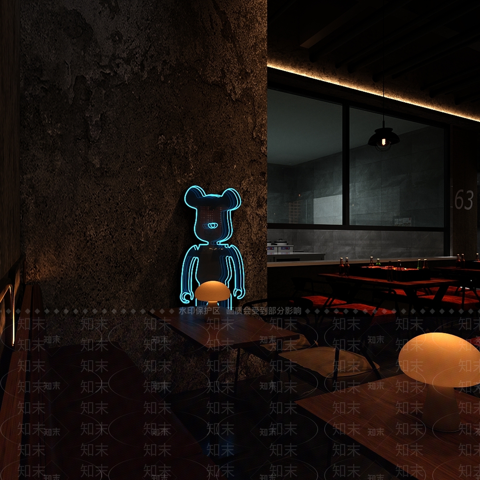简约工业火锅店3D模型下载【ID:1192175136】