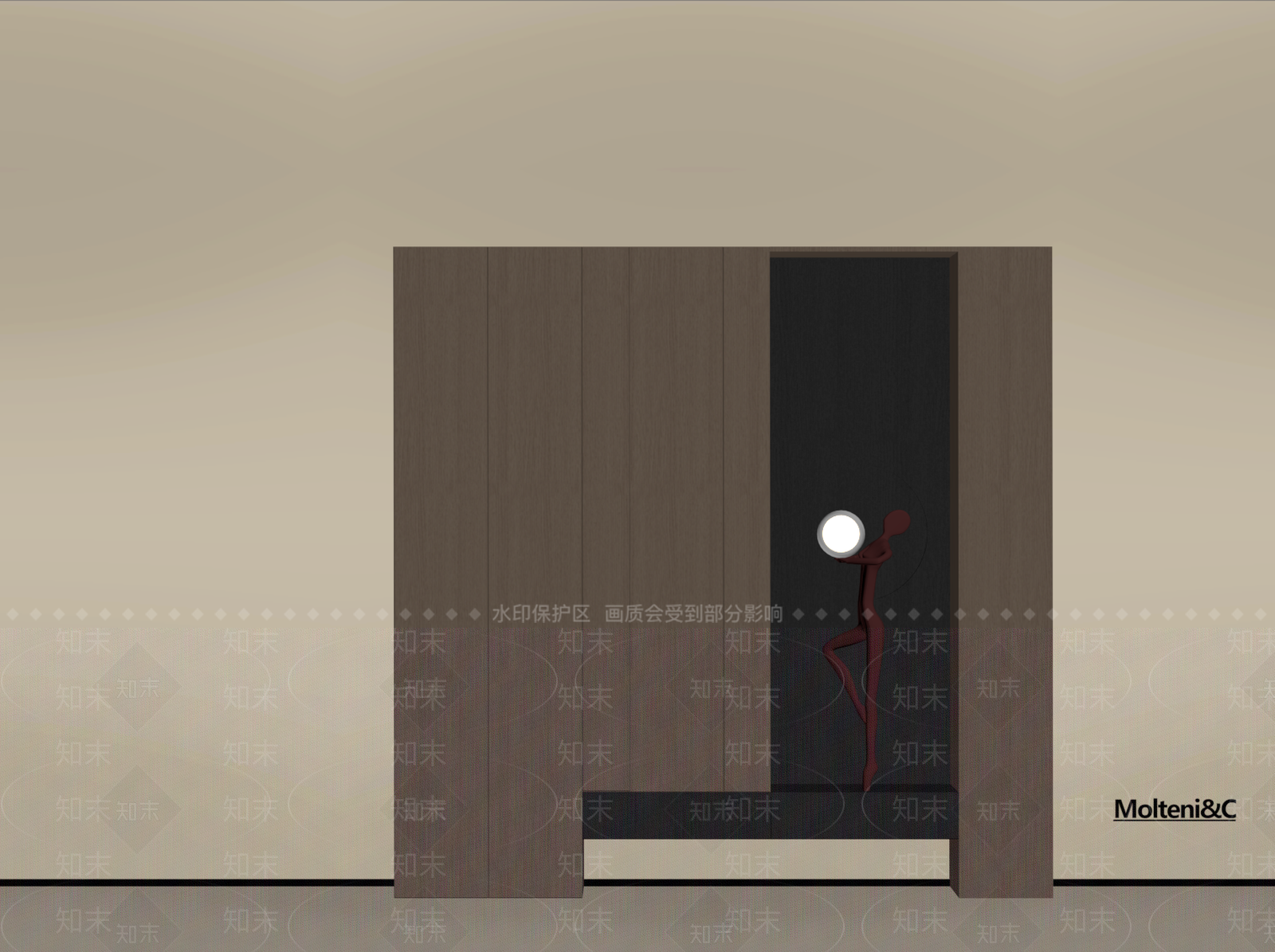 现代意式鞋柜SU模型下载【ID:1192174945】