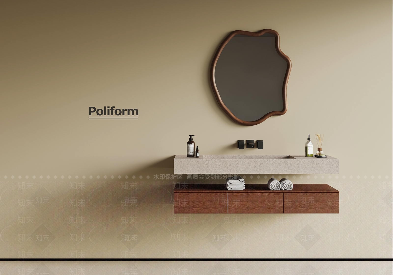 洗手台SU模型下载【ID:1192188007】