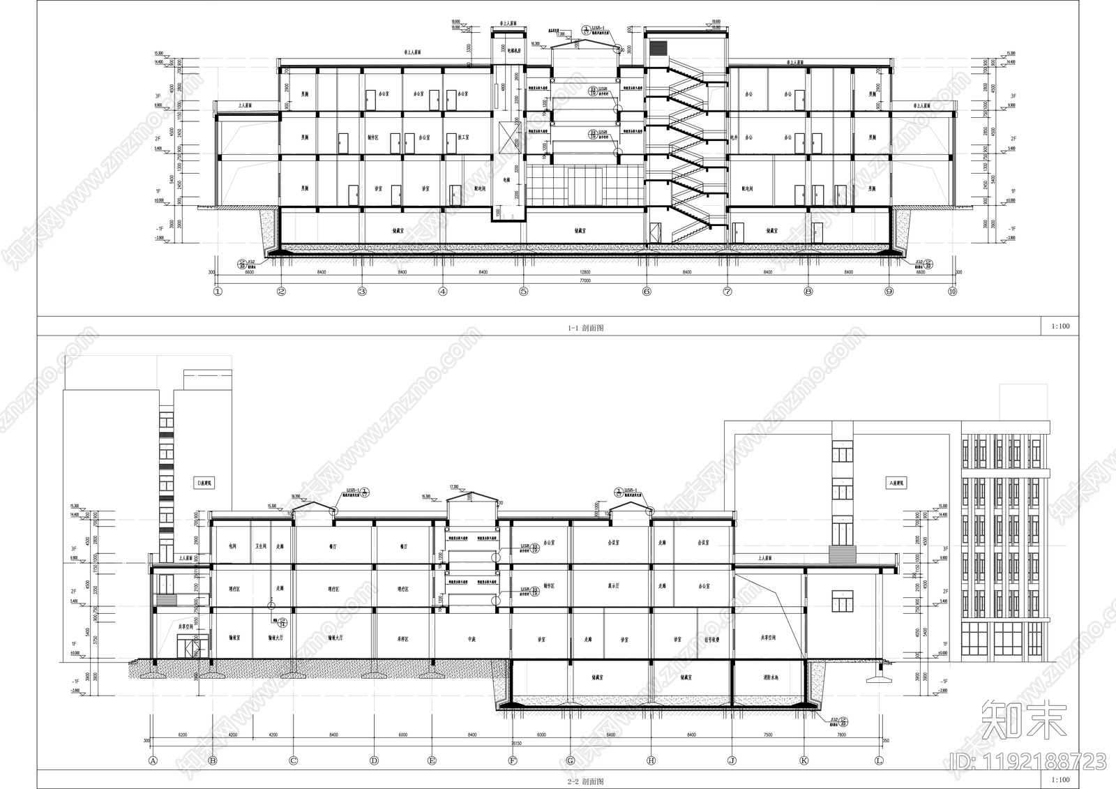 现代其他公共建筑施工图下载【ID:1192188723】