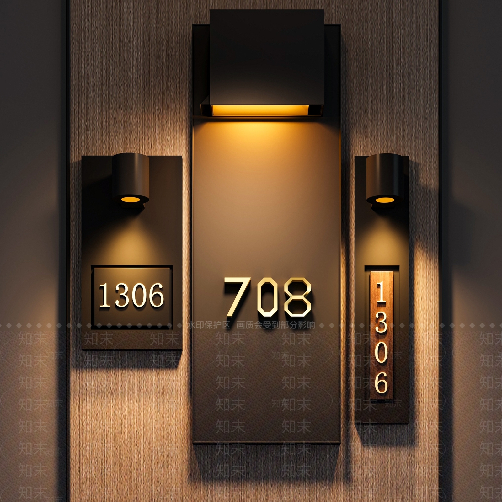 现代标识标牌SU模型下载【ID:1192189196】