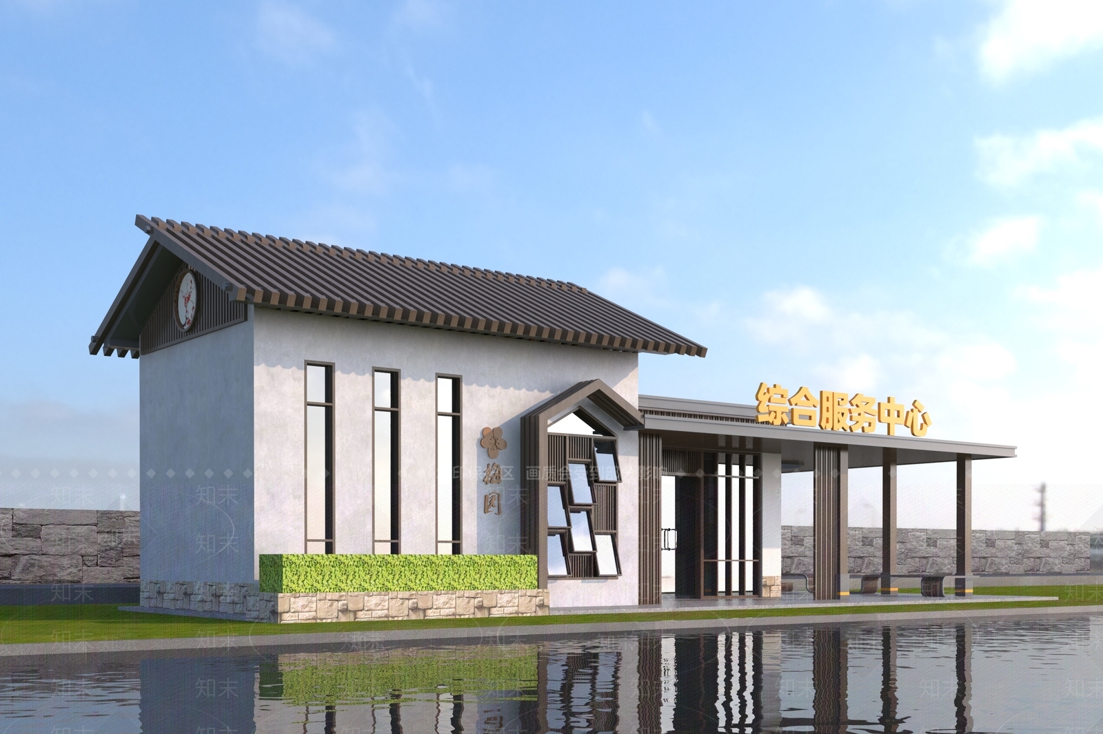 新中式其他公共建筑3D模型下载【ID:1192189553】