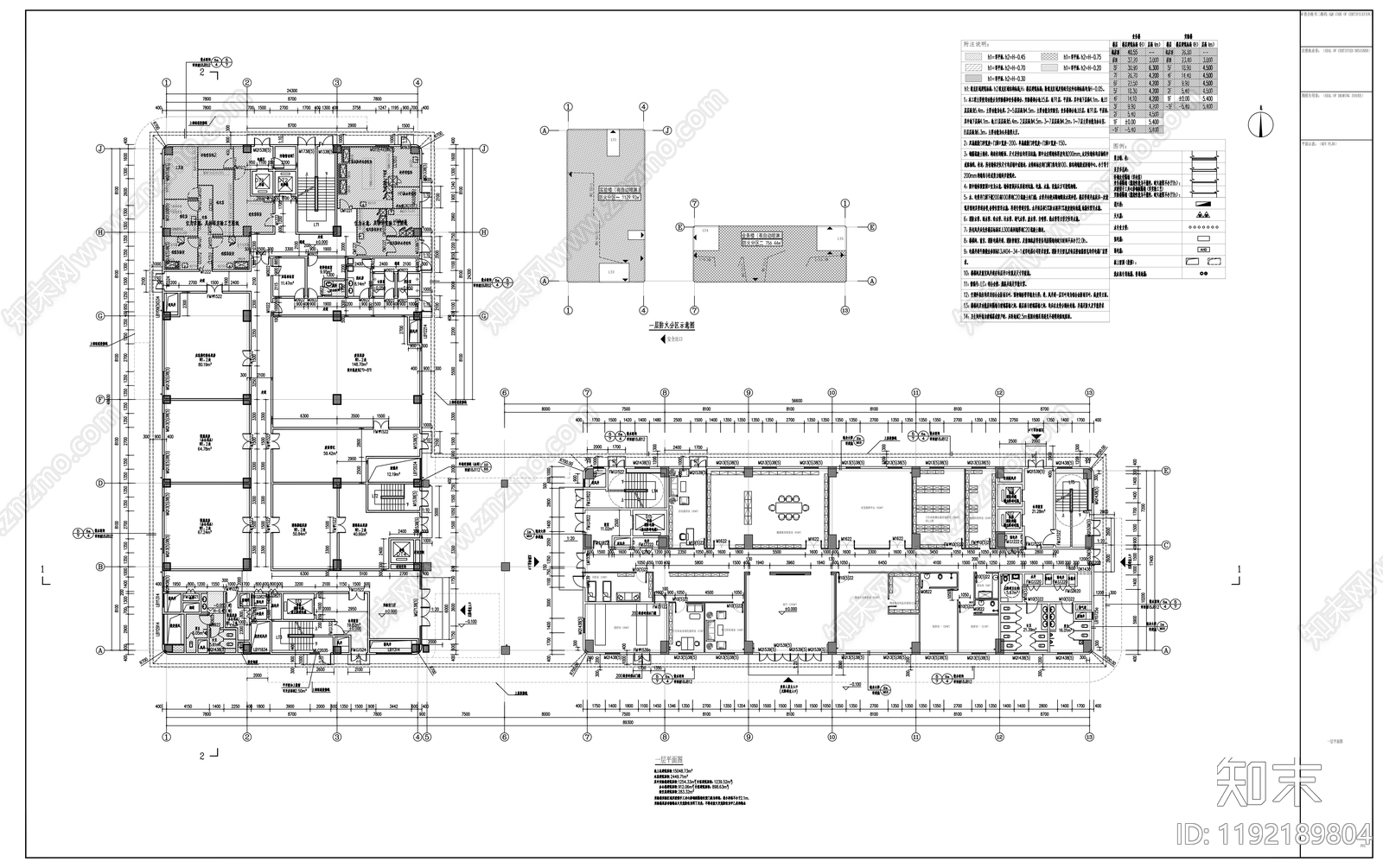 现代医院建筑cad施工图下载【ID:1192189804】