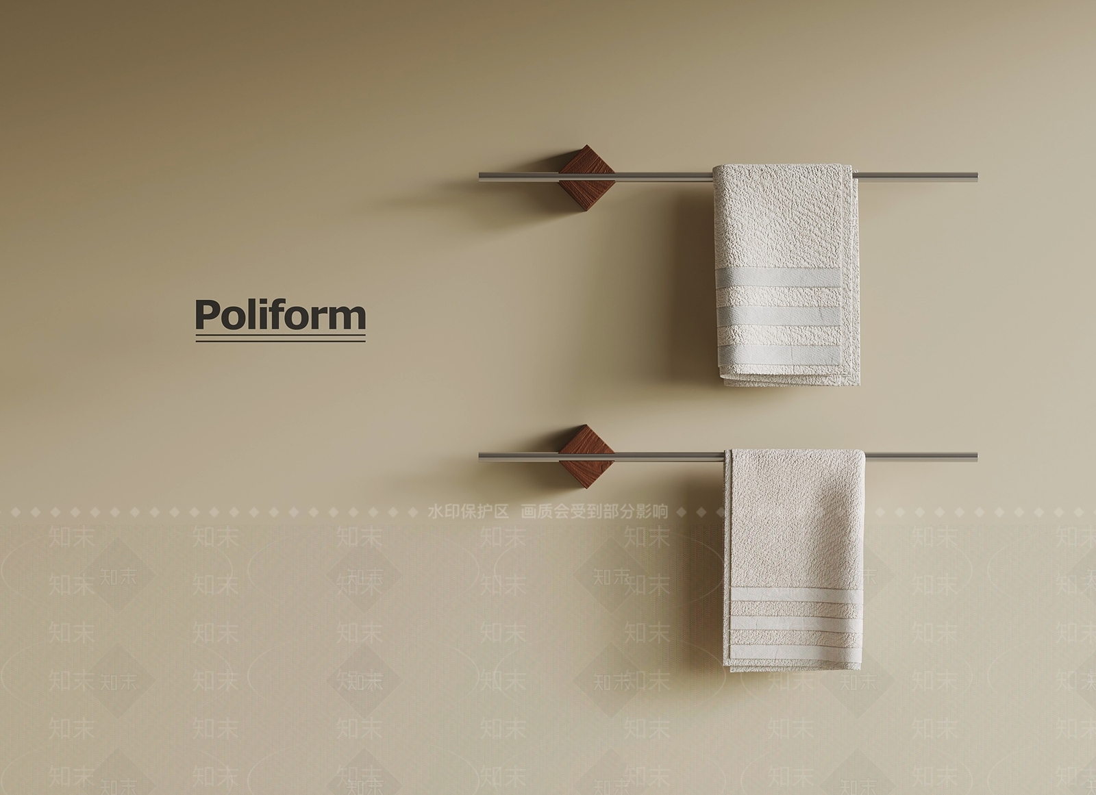 毛巾架3D模型下载【ID:1192190296】