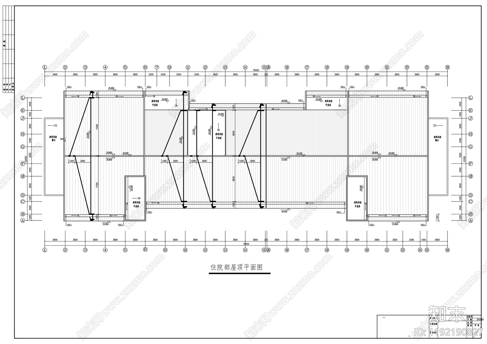 现代医院建筑cad施工图下载【ID:1192190827】