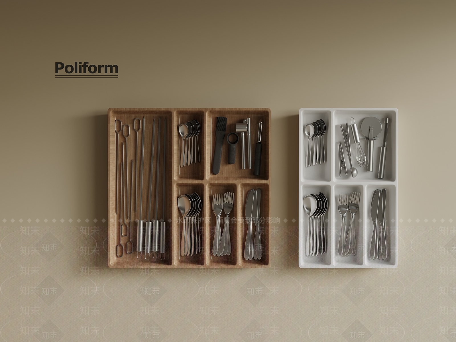 餐具SU模型下载【ID:1192191701】