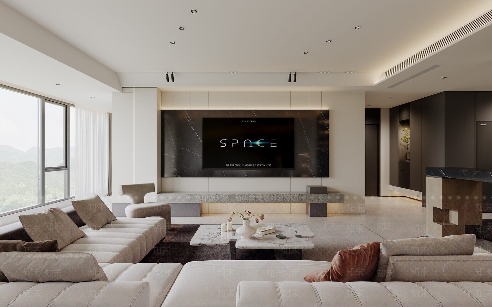 现代家居餐厅3D模型下载【ID:1215110287】