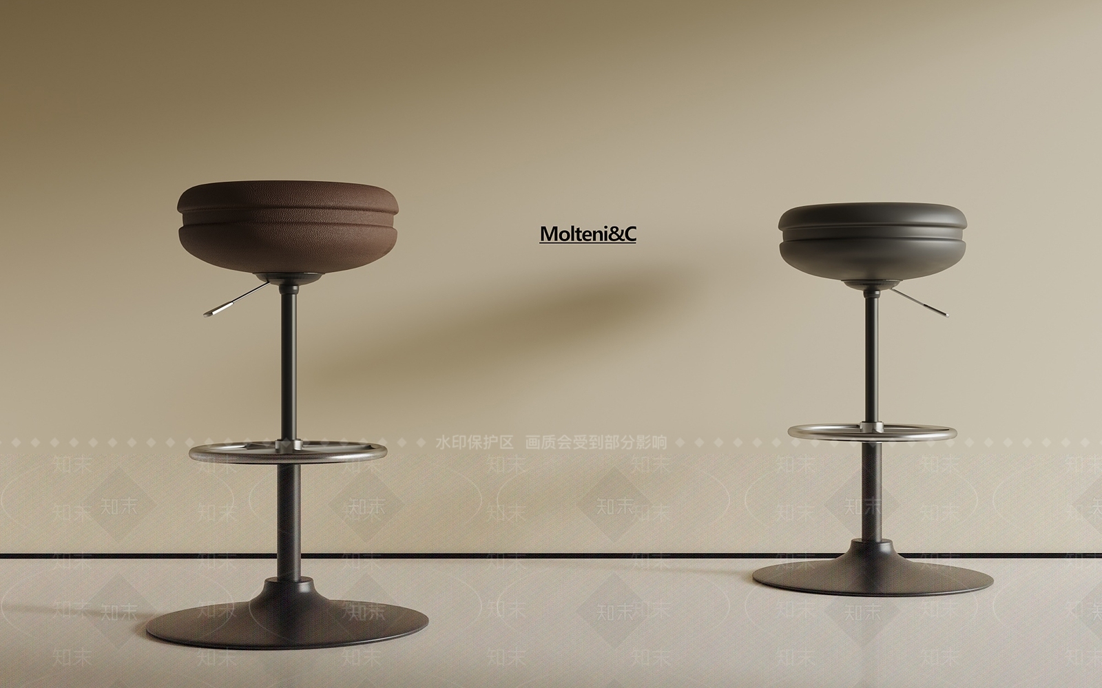 现代吧凳3D模型下载【ID:1192195817】