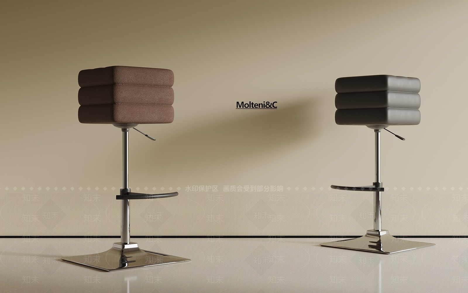 现代吧凳3D模型下载【ID:1192196073】
