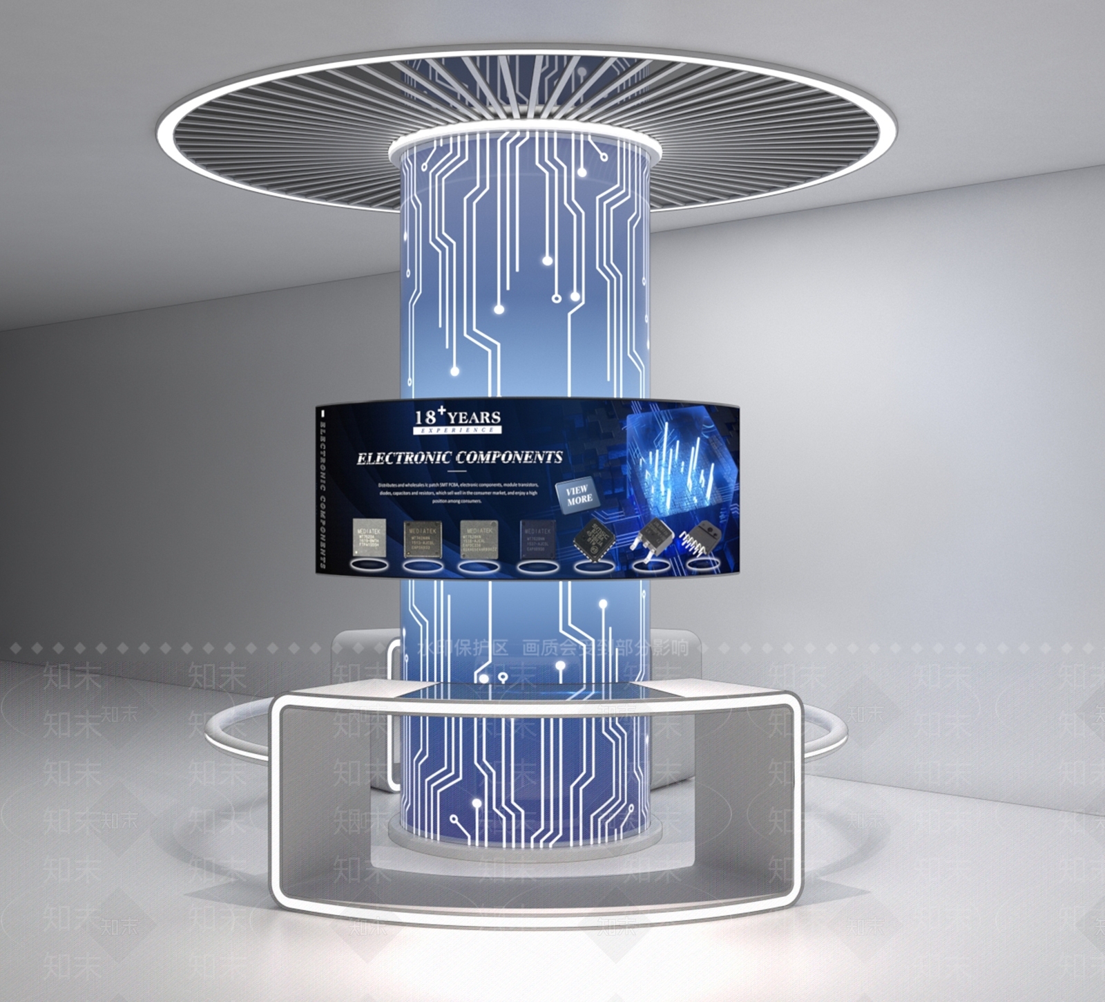 现代科技展厅SU模型下载【ID:1192196285】