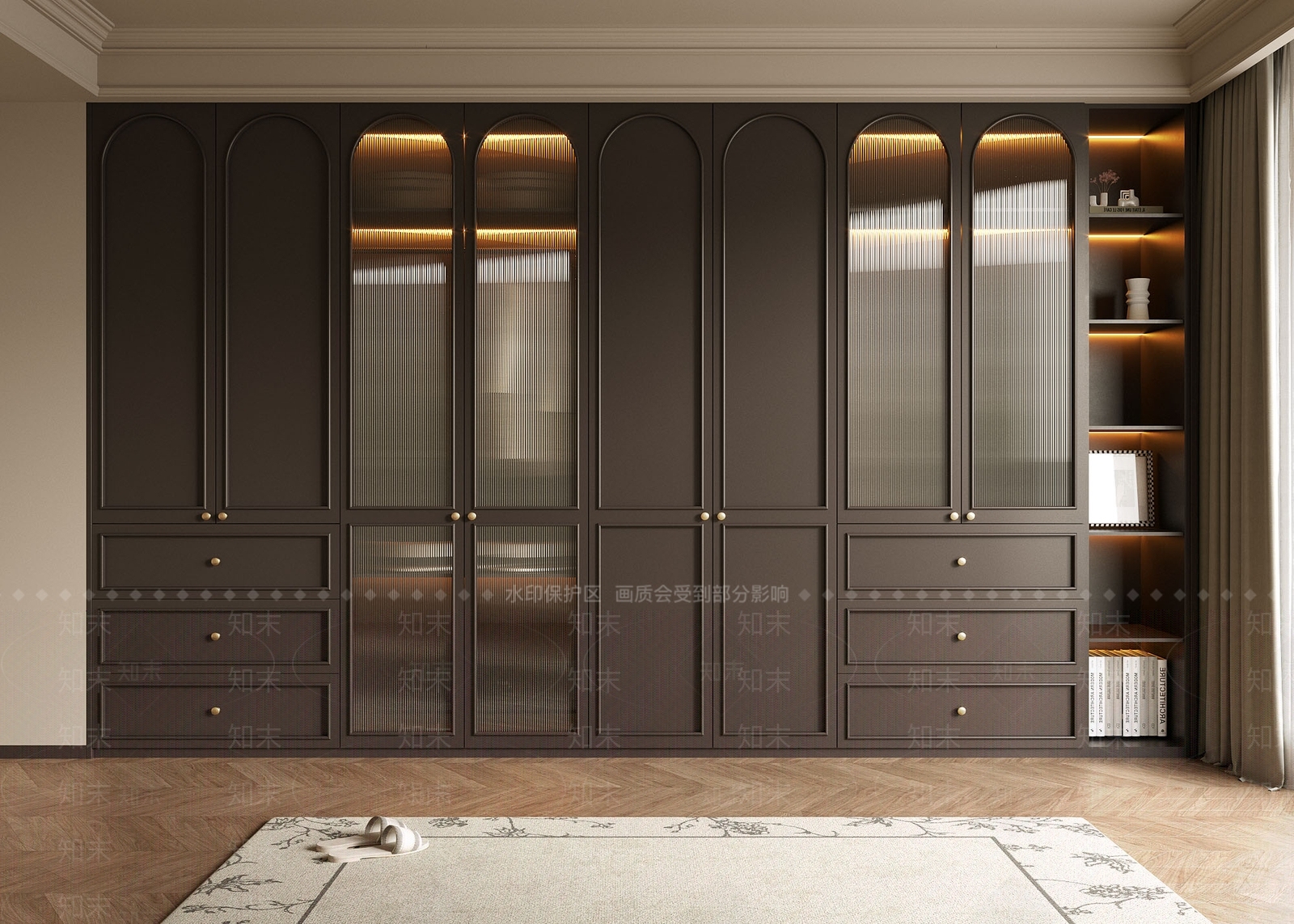 法式中古衣柜3D模型下载【ID:1192196315】