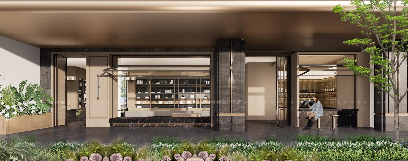 简约轻奢书店SU模型下载【ID:1192198907】