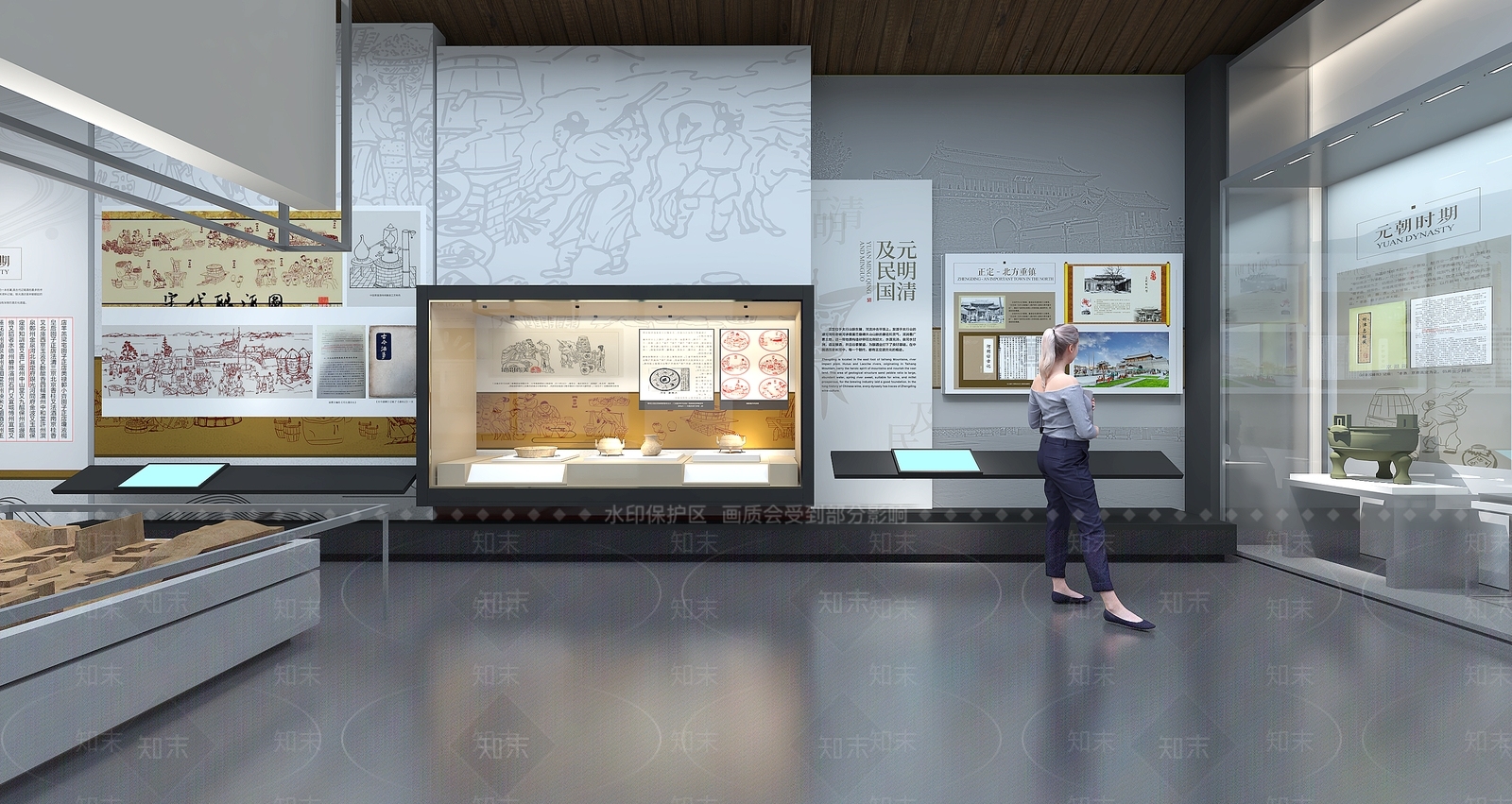 新中式博物馆3D模型下载【ID:1192200488】