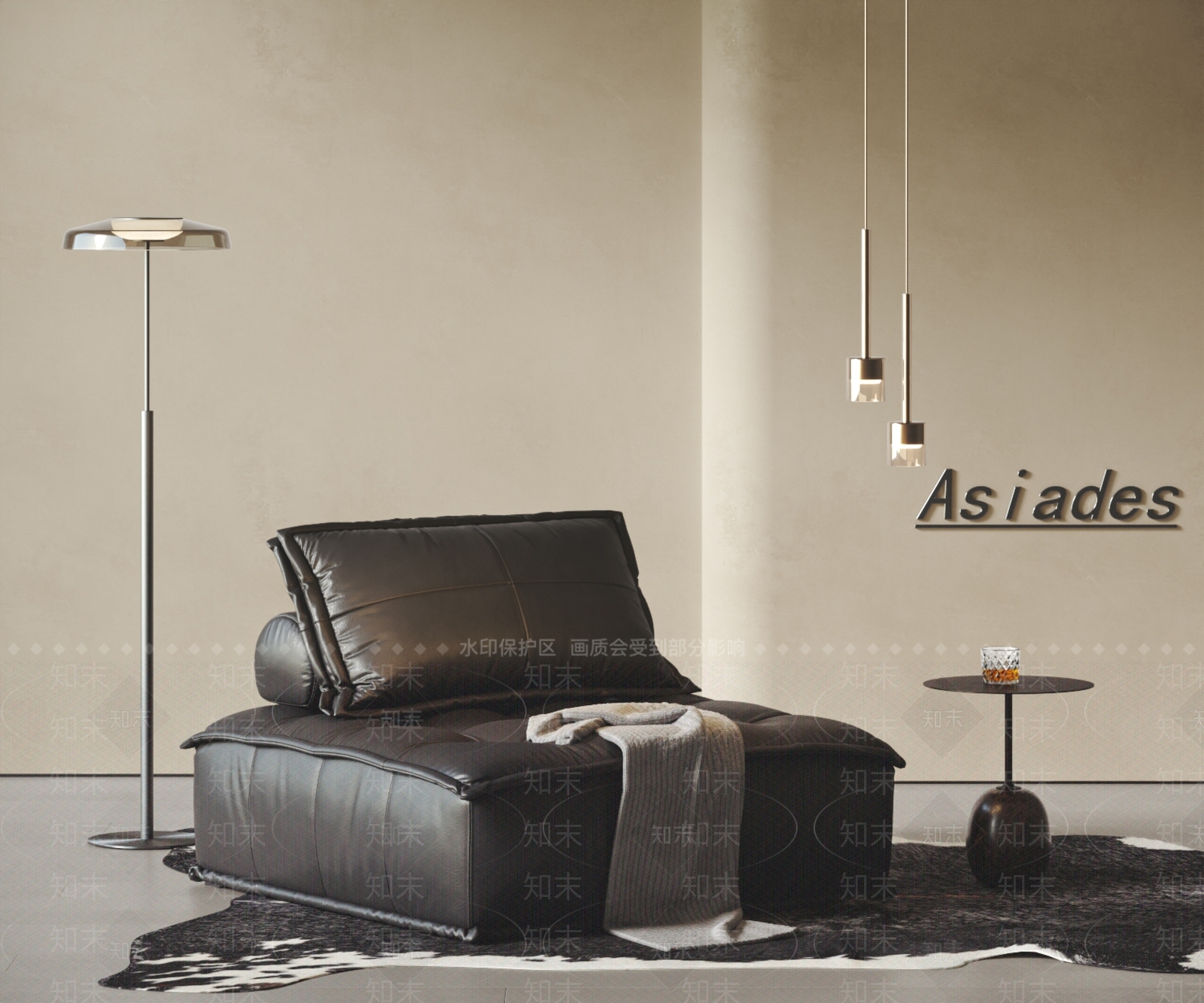 现代中古单人沙发3D模型下载【ID:1192202070】