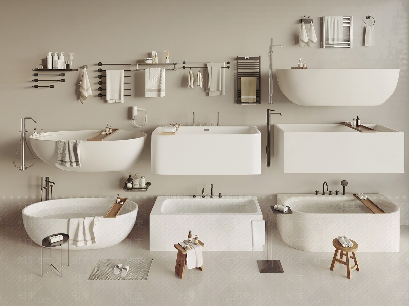 浴缸3D模型下载【ID:1192204194】