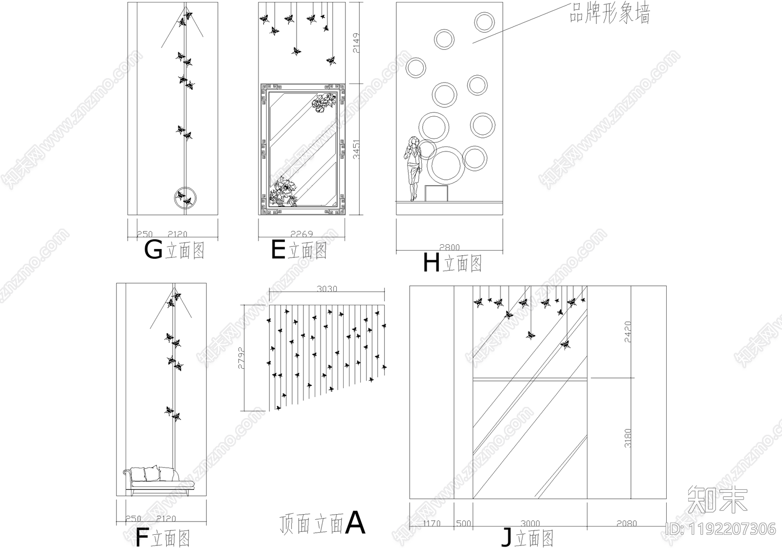 服装店cad施工图下载【ID:1192207306】