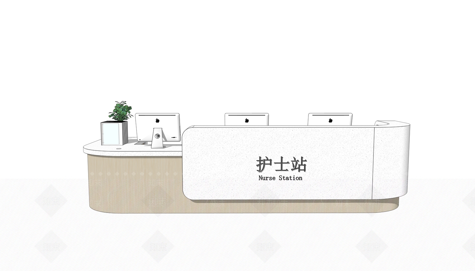 现代简约操作台SU模型下载【ID:1192212191】