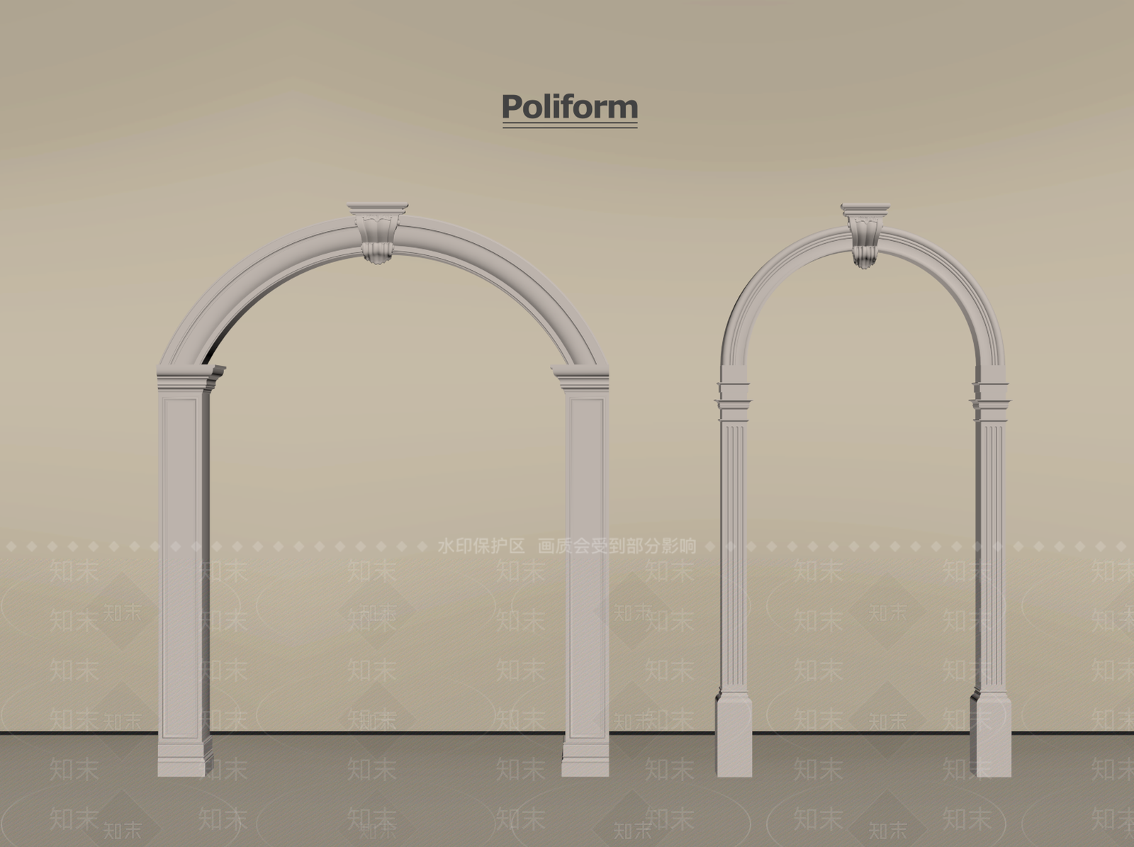 法式门套SU模型下载【ID:1192212531】