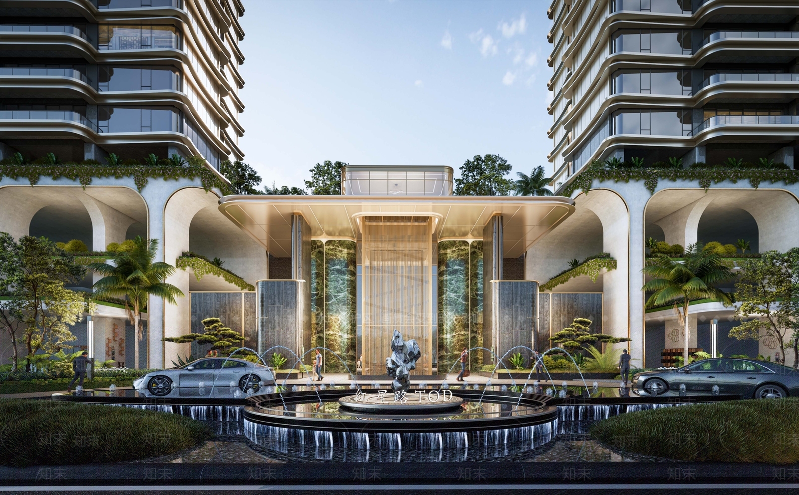 现代小区建筑SU模型下载【ID:1192212953】