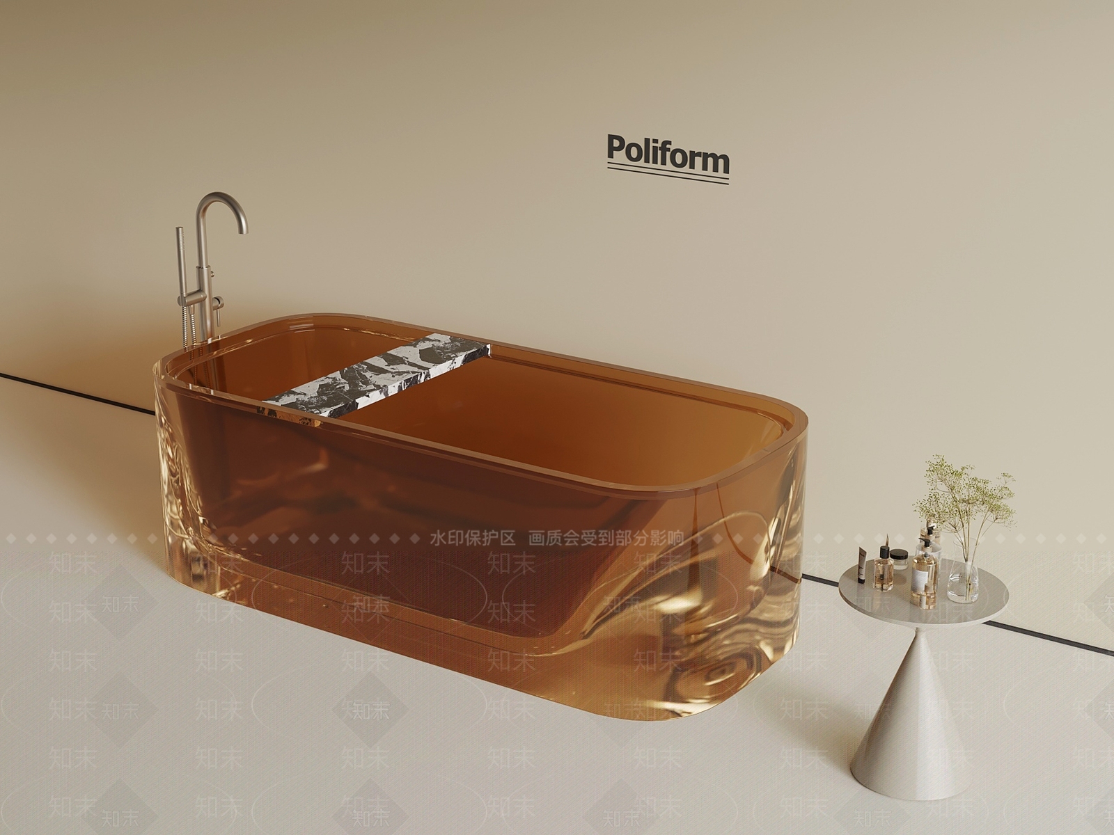 浴缸SU模型下载【ID:1192217853】