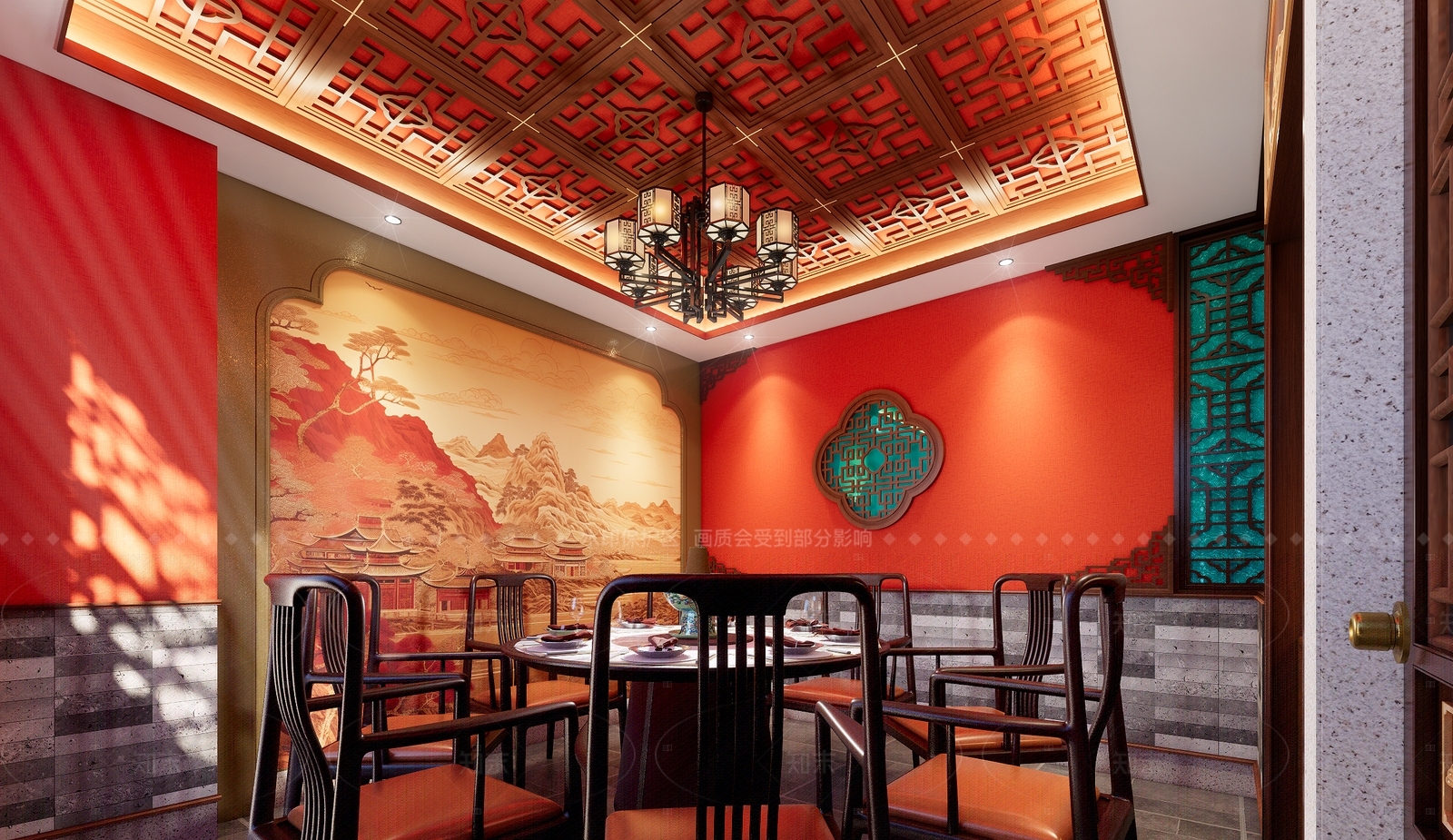 中式火锅店SU模型下载【ID:1215991801】