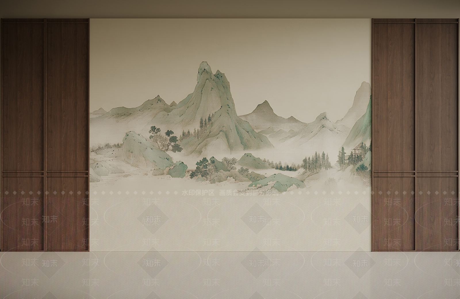 中古玄关背景墙3D模型下载【ID:1192221056】