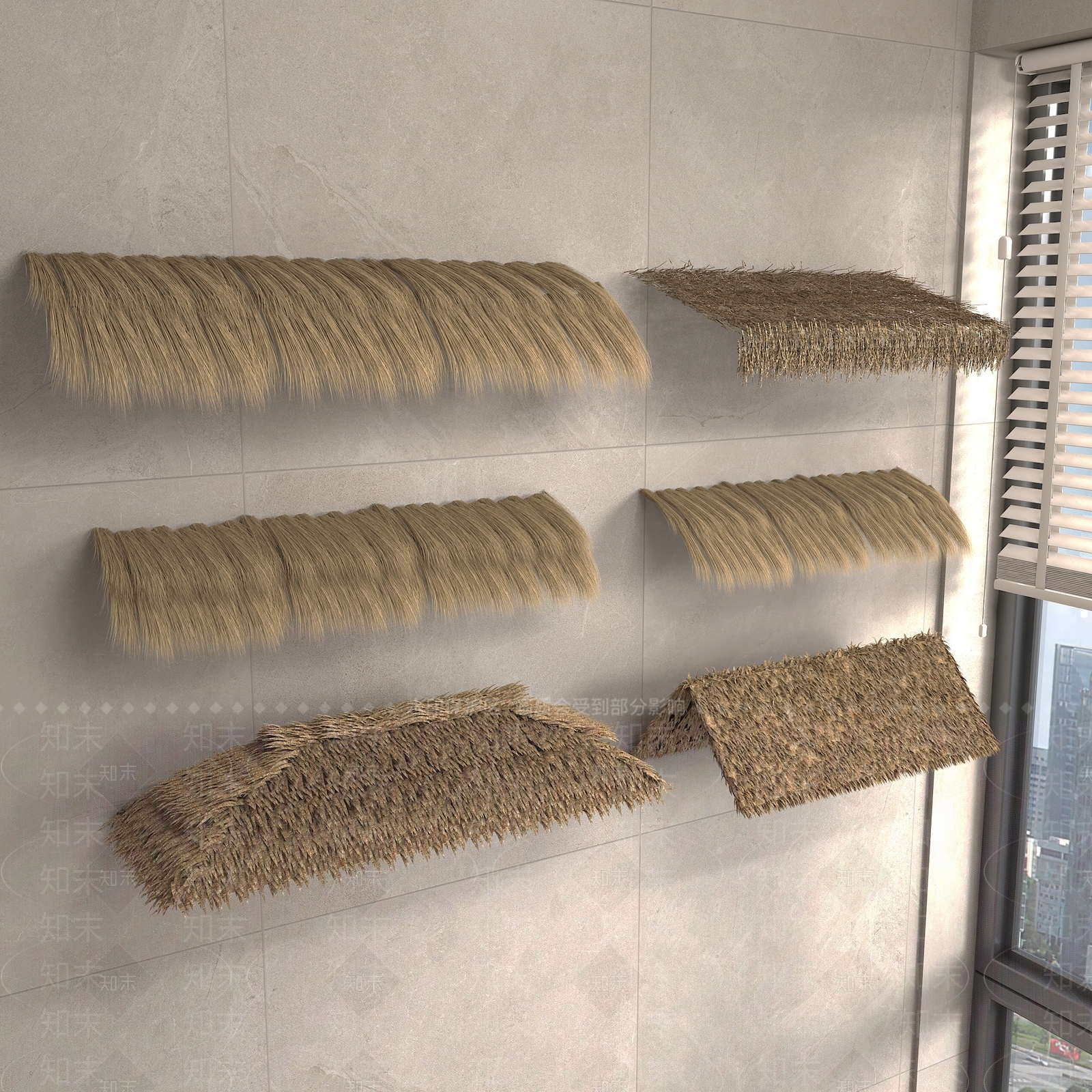 中式遮阳棚3D模型下载【ID:1192221612】