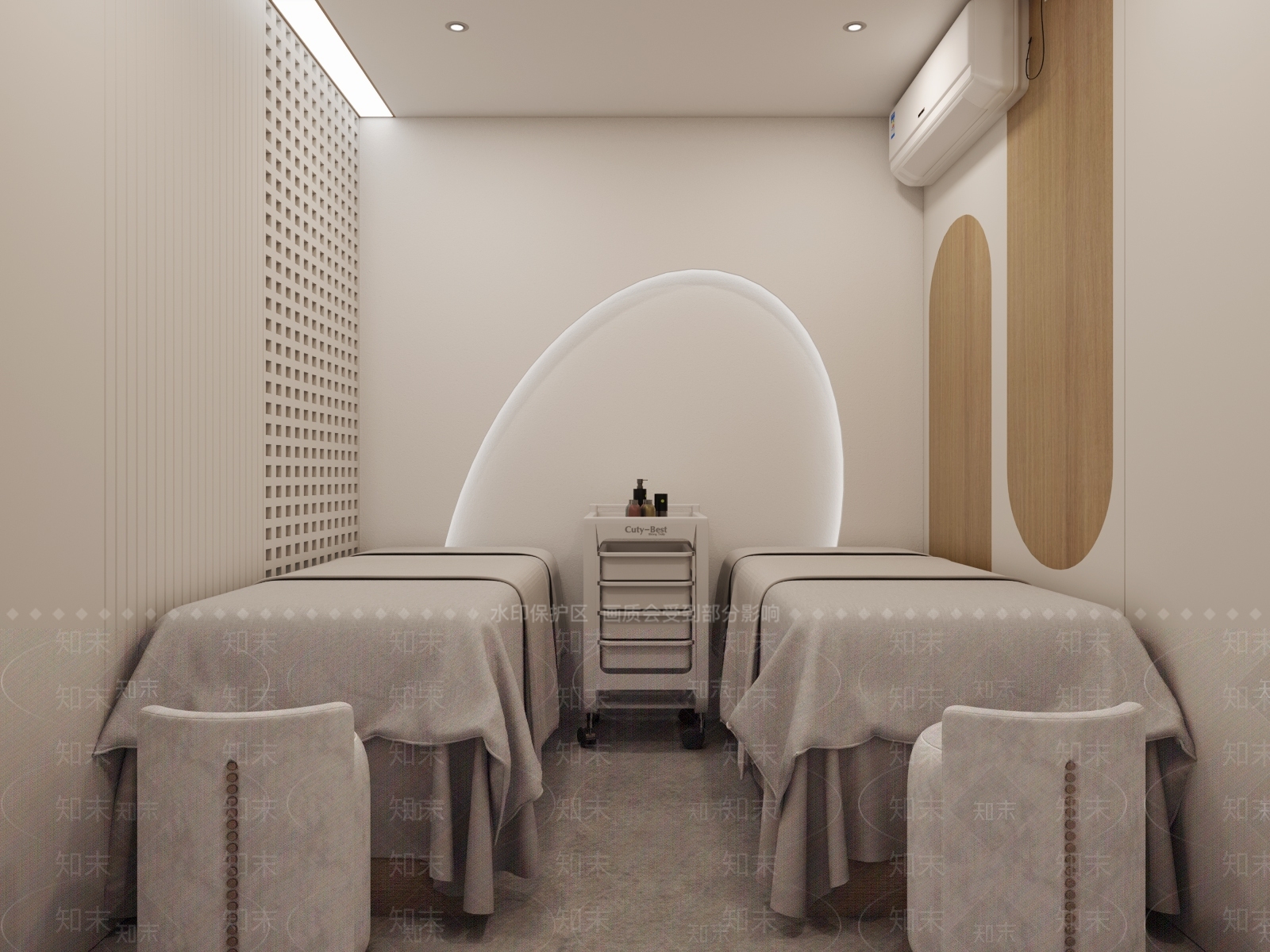 现代极简美容院3D模型下载【ID:1192225529】