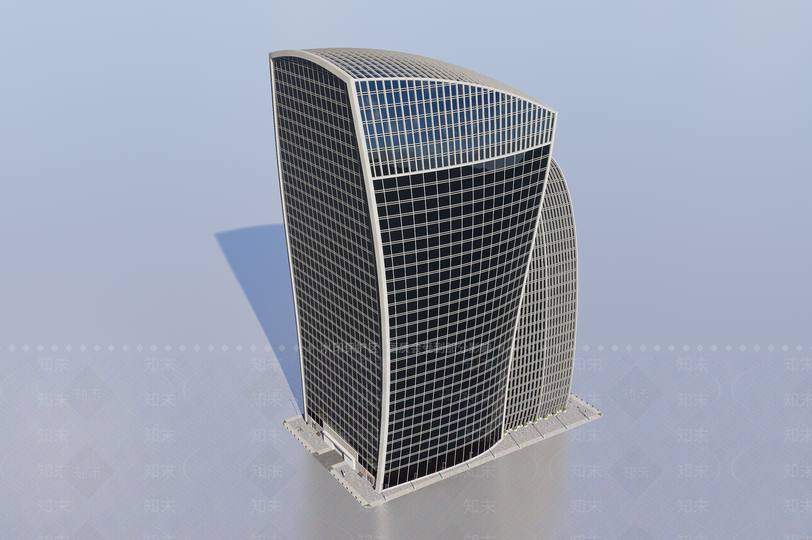 现代办公楼3D模型下载【ID:1192234314】