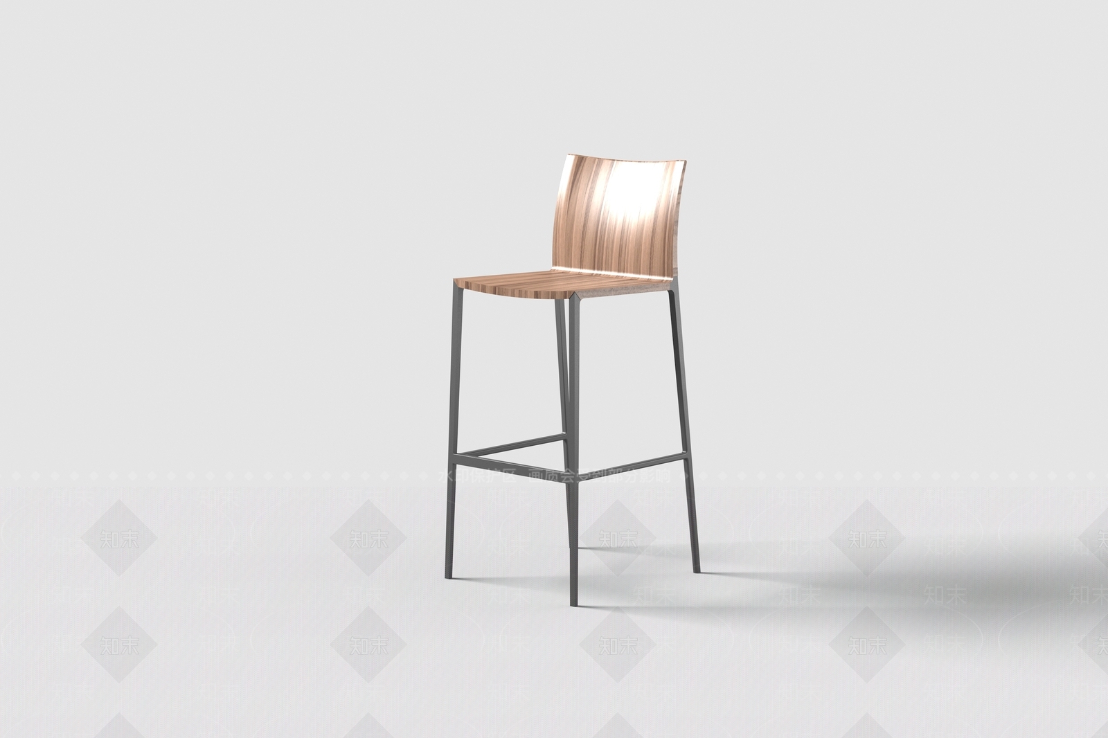 现代意式吧凳3D模型下载【ID:1192235574】