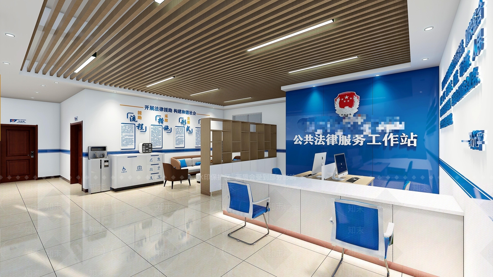 现代新中式文化展厅SU模型下载【ID:1192239526】