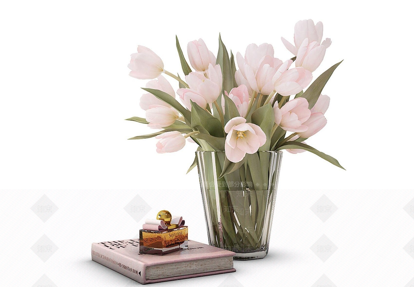 现代装饰植物花瓶3D模型下载【ID:1192240246】