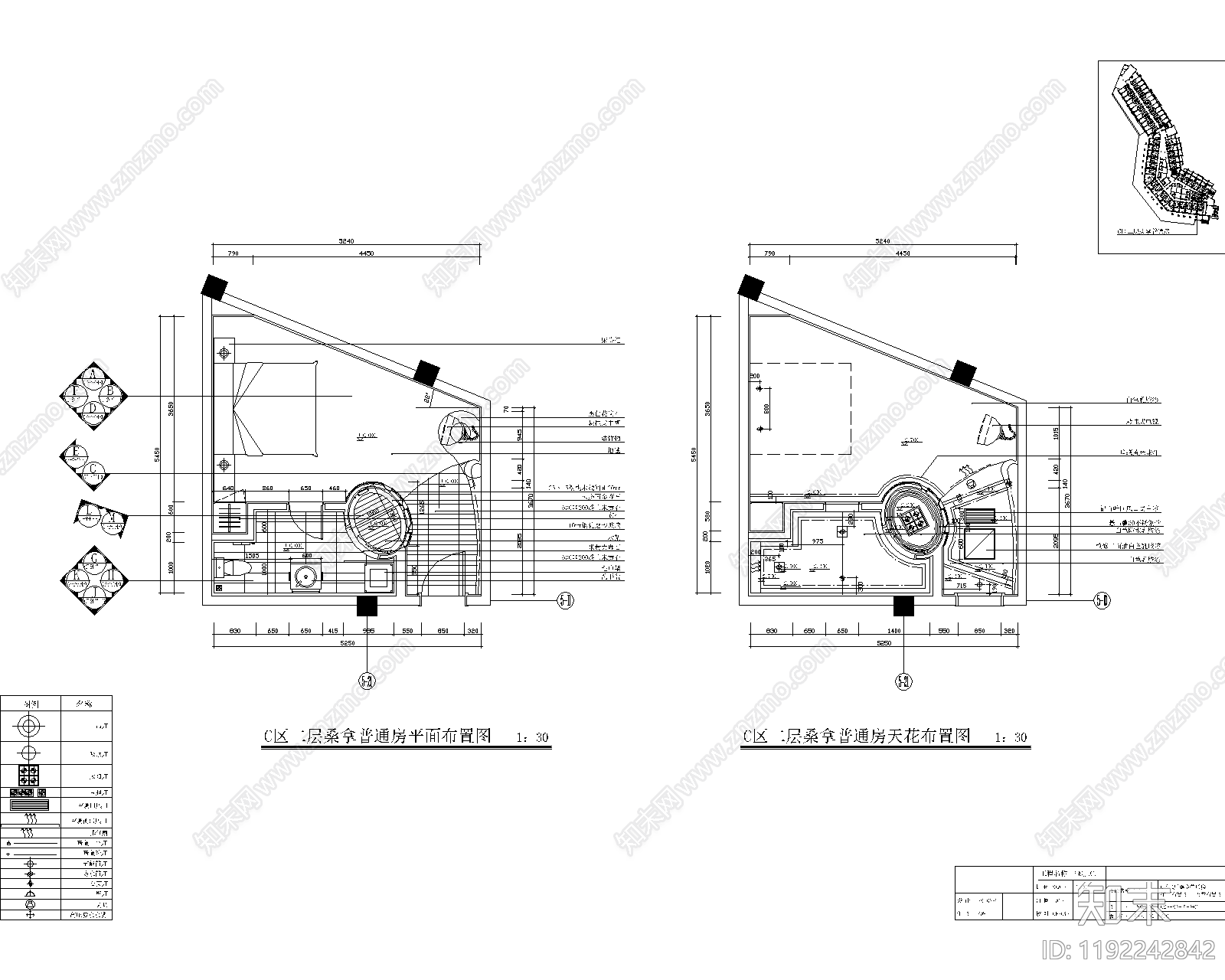 现代洗浴中心cad施工图下载【ID:1192242842】