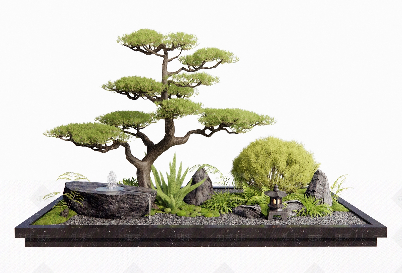 植物堆3D模型下载【ID:1192243117】
