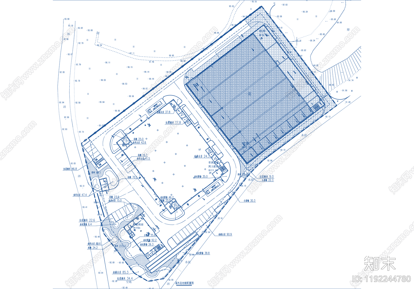 其他办公工业景观cad施工图下载【ID:1192244780】