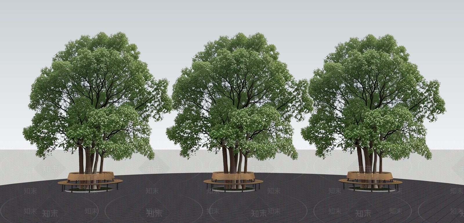 现代景观座椅SU模型下载【ID:1192244802】