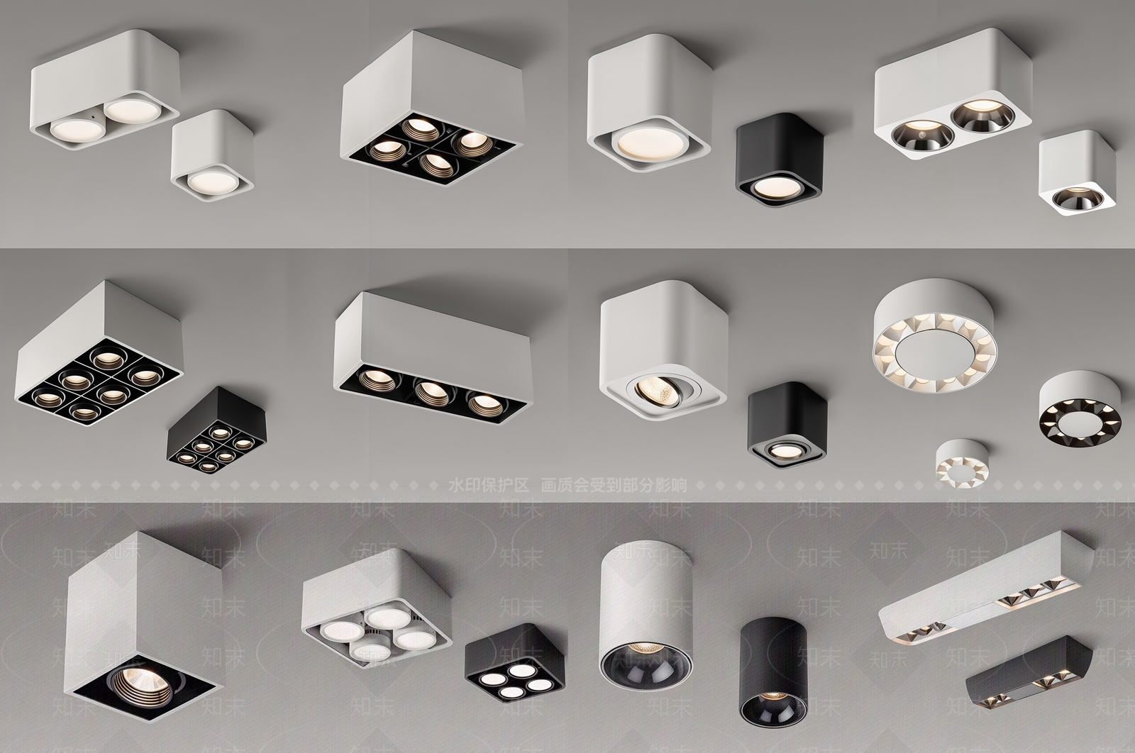 筒灯3D模型下载【ID:1192250213】