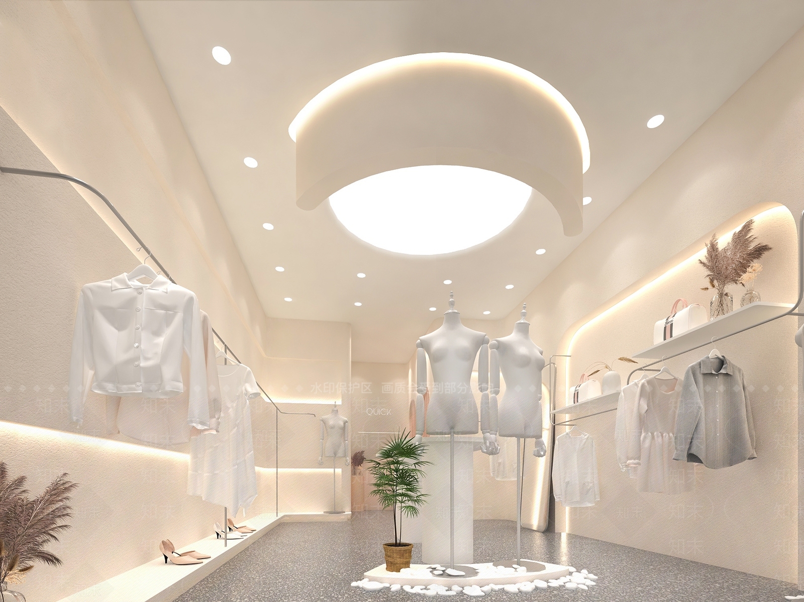 现代服装店3D模型下载【ID:1192251456】