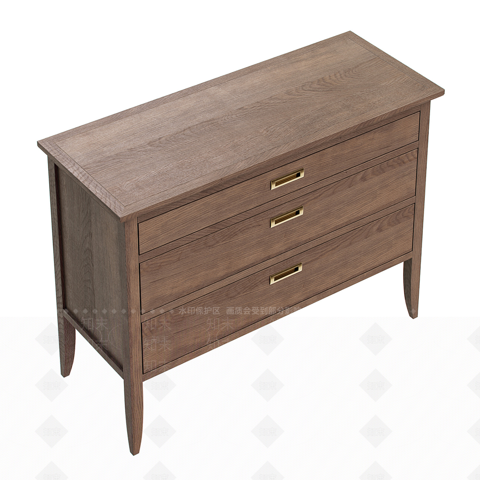 侘寂中古玄关柜3D模型下载【ID:1192252752】