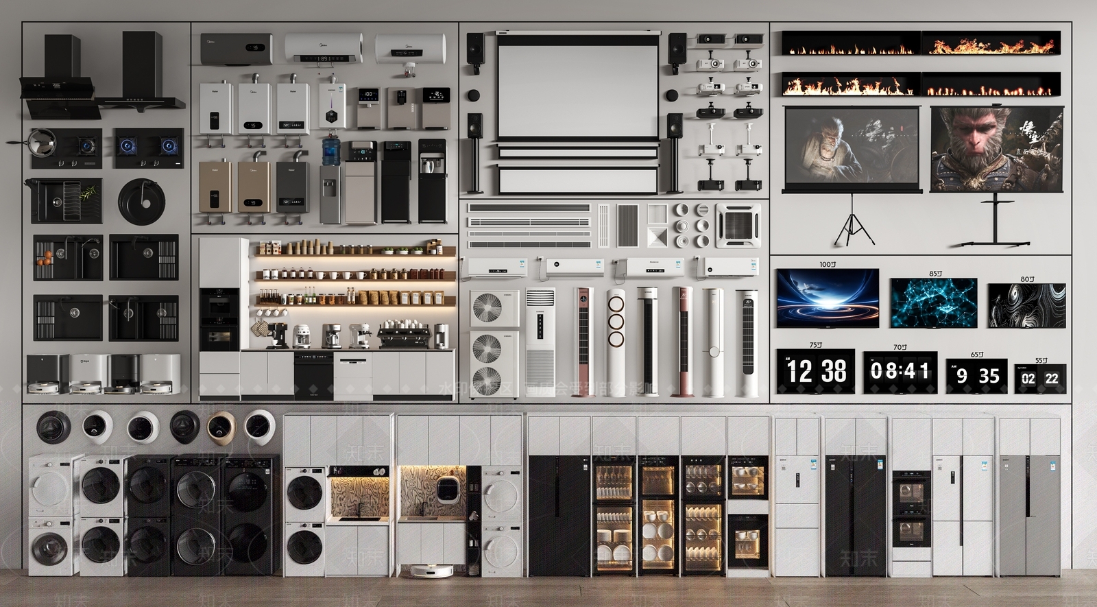 厨房用品3D模型下载【ID:1192254861】